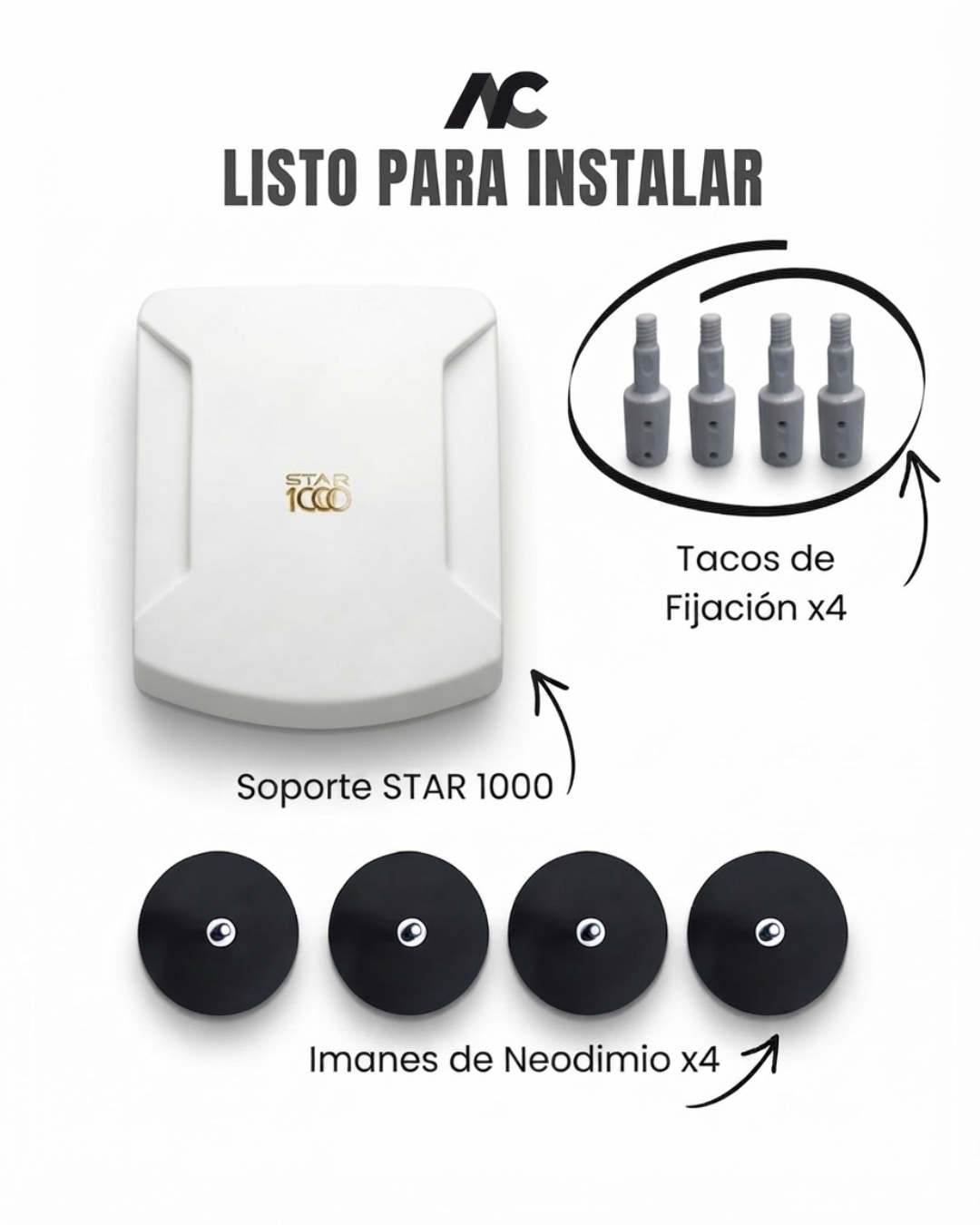 Soporte Magnético Starlink Mini — Antigranizo — Star1000