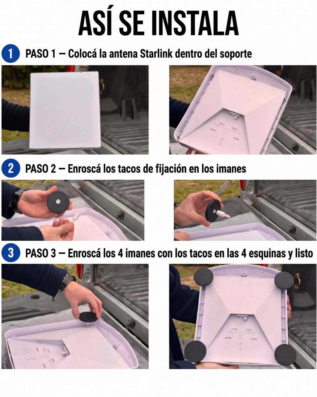 Soporte Magnético Starlink Mini — Antigranizo — Star1000