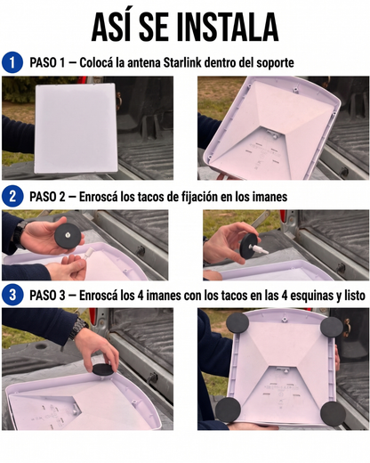 Soporte Magnético Starlink Mini — Antigranizo — Star1000